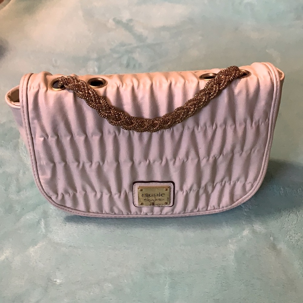 Nicole by Nicole Miller Beaded Handle Clutch